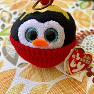 Ty Mini Baby Beanies GELATO Penguin   3" Ornament Beanbag Plush Toy New